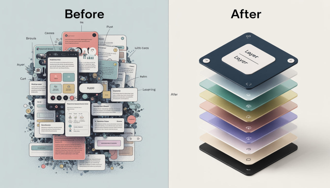 before after split image
