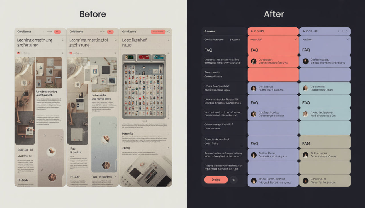 split image before and after in ui ux design